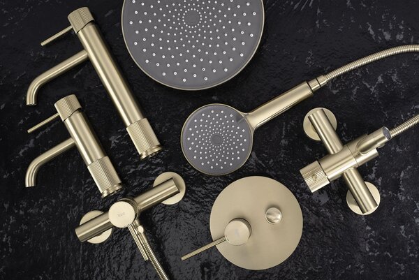 Baterie pentru cada Rea Lungo Stripe Gold Brush