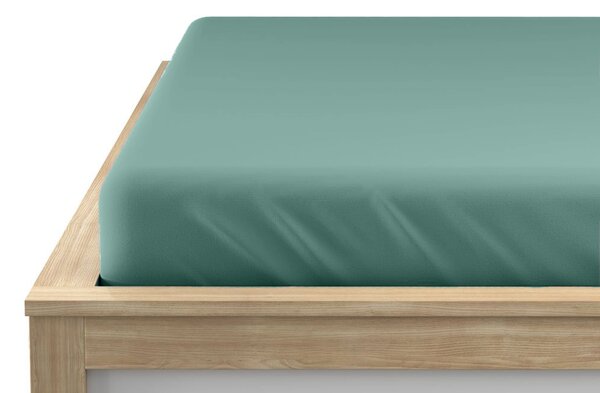 Cearsaf jersey EXCLUSIVE mentol 90x200cm, 100% bumbac