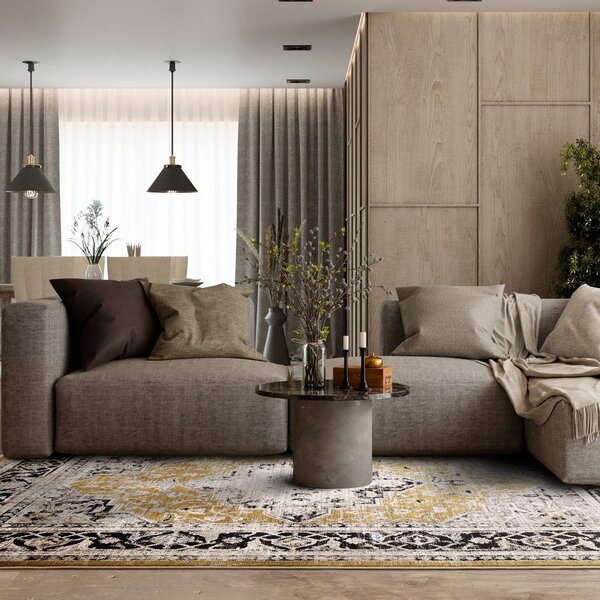 Covor galben ocru 160x240 cm Sovereign – Asiatic Carpets