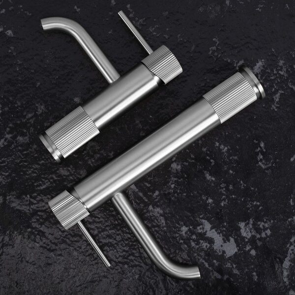 Baterie pentru baie Rea Lungo Stripe Brush Nickel Low