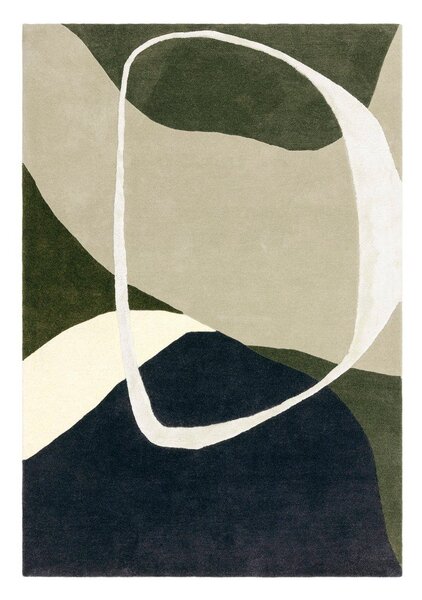Covor verde handmade din lână 160x230 cm Matrix – Asiatic Carpets