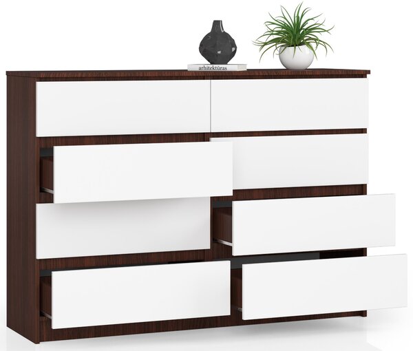 Comodă Keanu III (wenge + Alb). Promo -12%. 1151928