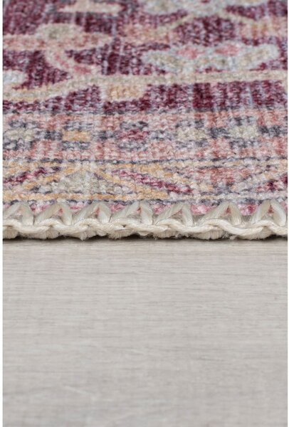 Covor roșu deschis lavabil din amestec de fibre reciclate 120x170 cm Windsor – Flair Rugs