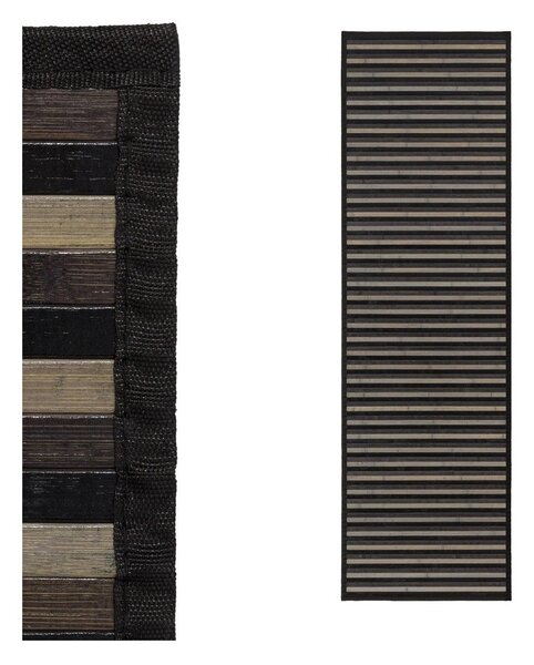 Covor tip traversă gri din bambus 60x200 cm – Casa Selección