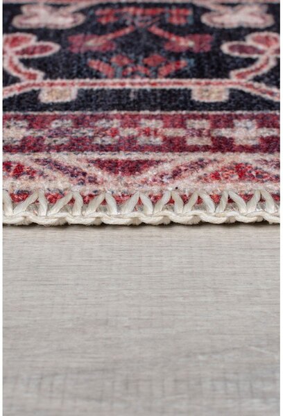 Covor burgundy lavabil din amestec de fibre reciclate 80x150 cm Windsor – Flair Rugs