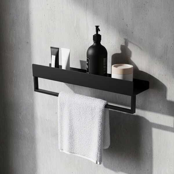 Raft pentru baie SF01 45cm black matt