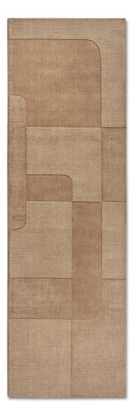 Covor tip traversă bej țesut manual din lână 80x250 cm Charlotte – Villeroy&Boch