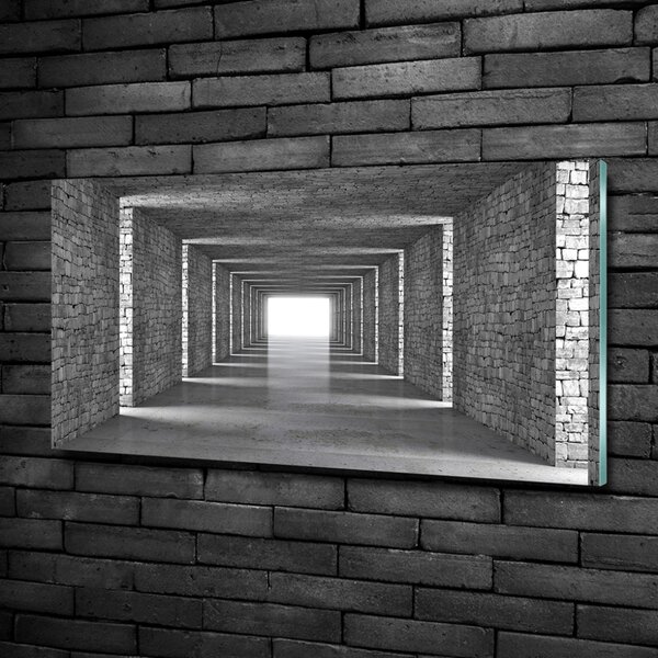 Fotografie imprimată pe sticlă tunel Cărămidă