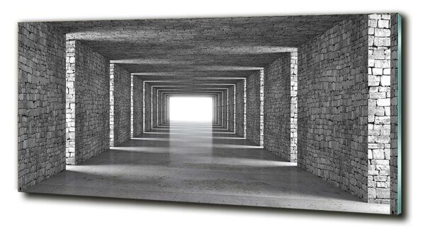 Fotografie imprimată pe sticlă tunel Cărămidă