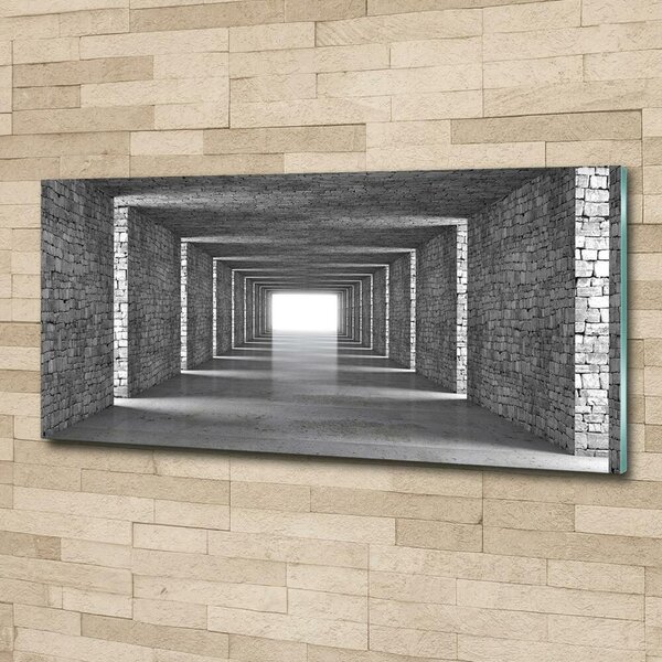 Fotografie imprimată pe sticlă tunel Cărămidă