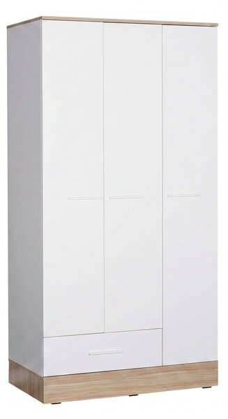 Dulap Haine Adore Base, 3 usi, 1 sertar, Alb, 103x198x52 cm
