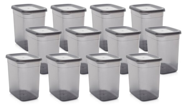 Set cutii pentru depozitarea alimentelor, 12 buc
