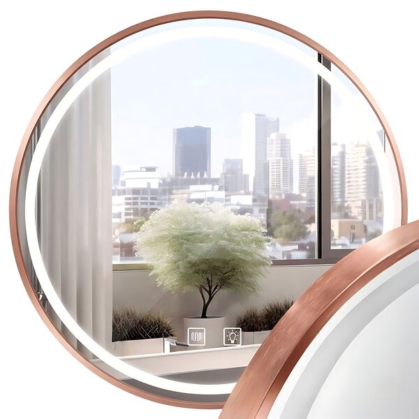 Oglindă LED 80cm MMJ BRUSH COPPER