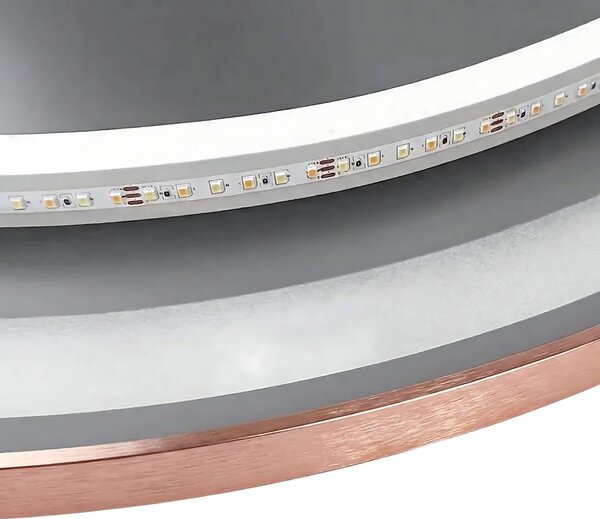 Oglindă LED 80cm MMJ BRUSH COPPER