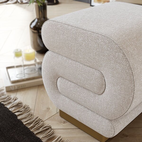 Taburete Snaker (crem). Promo -24%. 1153782