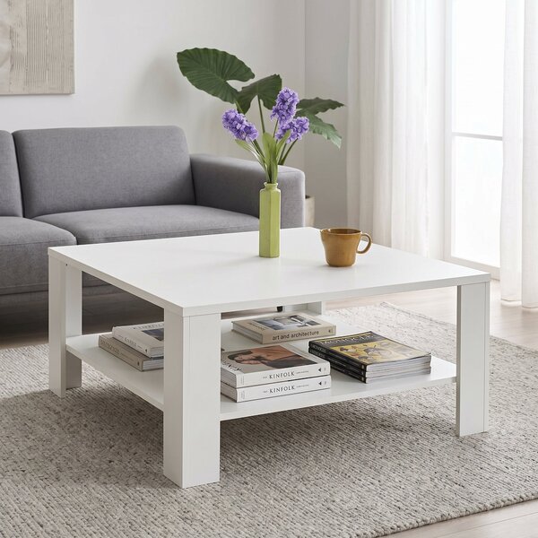 Masuta Cafea Adore New Jersey cu Raft, 90x42x90 cm