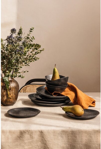 Serviciu de masă 18 buc. din gresie Dark Moon – Bonami Selection