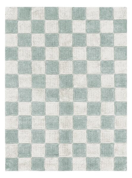 Covor albastru deschis/crem lavabil/țesut manual din bumbac 120x160 cm Kitchen Tiles Blue Sage – Lorena Canals