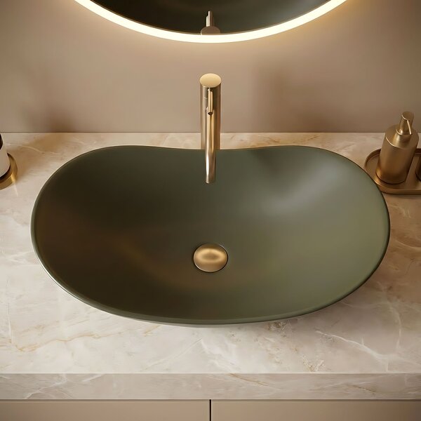 Lavoar pentru blat Rea Royal Olive Matt