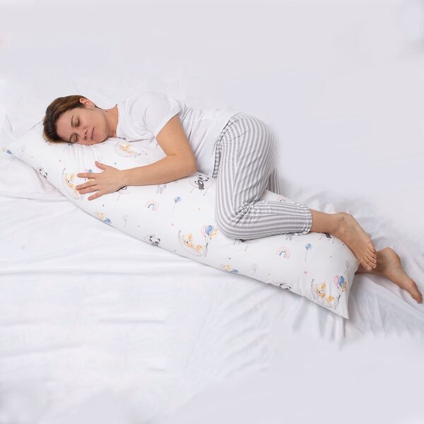 Perna pentru dormit lateral cu husa din bumbac detasabila 145x45 cm Kidizi Sweet Dreams