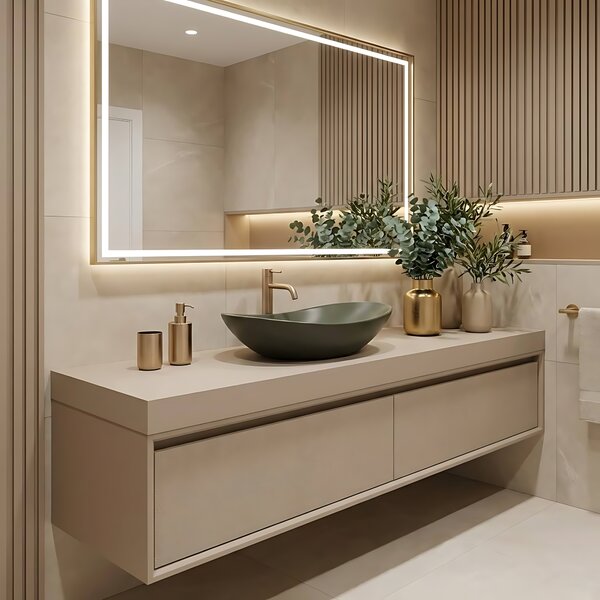 Lavoar pentru blat Rea Royal Olive Matt