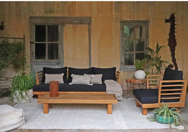 Covor alb lavabil/țesut manual din bumbac 200x300 cm Tribu Natural – Lorena Canals