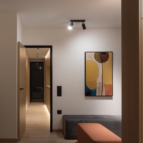 Brilagi - Spot LED RGBW reglabil SELE 2xGU10/4,8W/230V negru/auriu