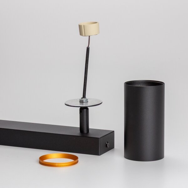 Brilagi - Spot LED RGBW reglabil SELE 2xGU10/4,8W/230V negru/auriu