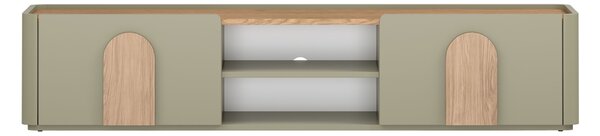 Comodă TV Amilio 170 cm - eucalipt / stejar baltic dune / mânere stejar natural