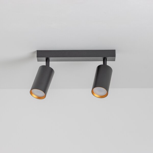 Brilagi - Spot LED RGBW reglabil SELE 2xGU10/4,8W/230V negru/auriu
