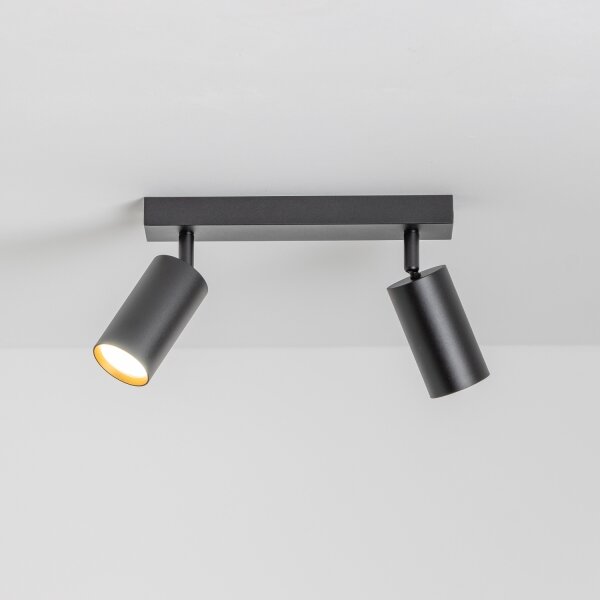 Brilagi - Spot LED RGBW reglabil SELE 2xGU10/4,8W/230V negru/auriu