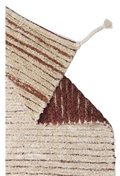 Covor cărămiziu din bumbac 80x140 cm Twin Toffee – Lorena Canals