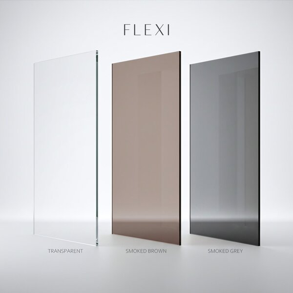 Paravan de dus Rea Flexi Transparent / Chrome 100