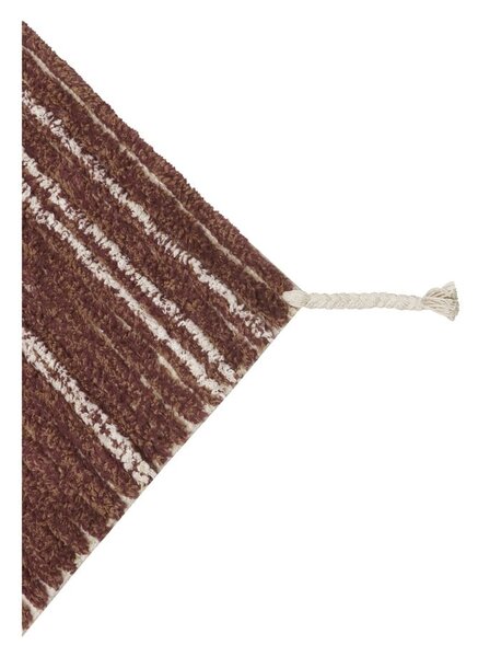Covor cărămiziu din bumbac 80x140 cm Twin Toffee – Lorena Canals