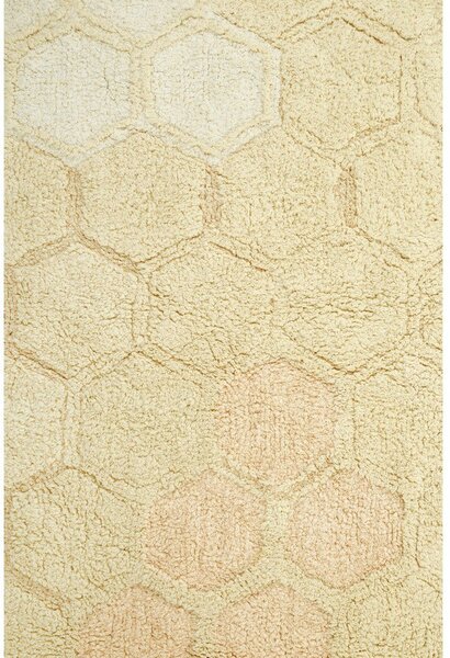 Covor galben ocru lavabil/țesut manual din bumbac 140x200 cm Sweet Honey – Lorena Canals