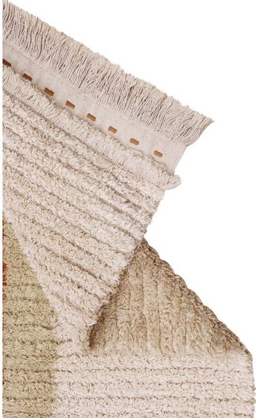 Covor tip traversă bej din bumbac 80x230 cm Duetto Sage – Lorena Canals
