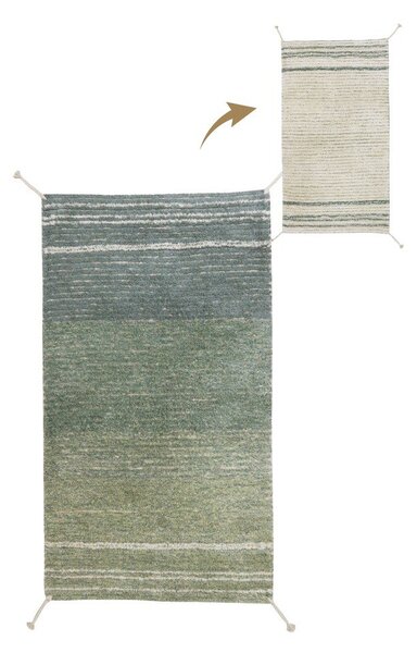 Covor verde/albastru din bumbac 80x140 cm Twin Vintage – Lorena Canals