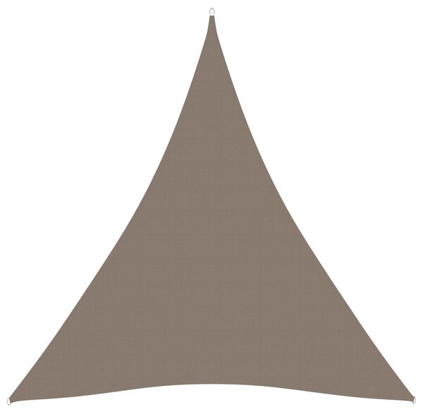 Parasolar, gri taupe, 4x4x4 m, țesătură oxford, triunghiular