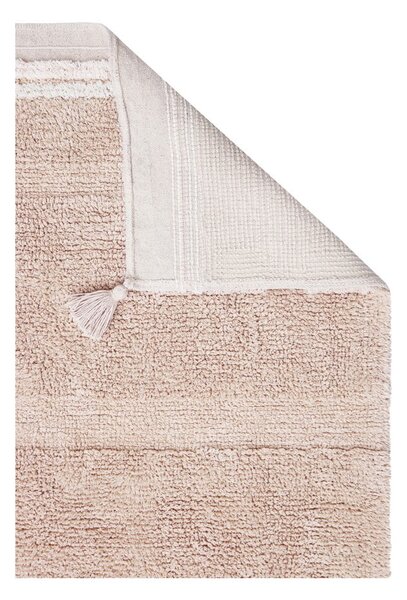 Covor roz deschis lavabil/țesut manual din bumbac 90x130 cm Bloom Rose – Lorena Canals