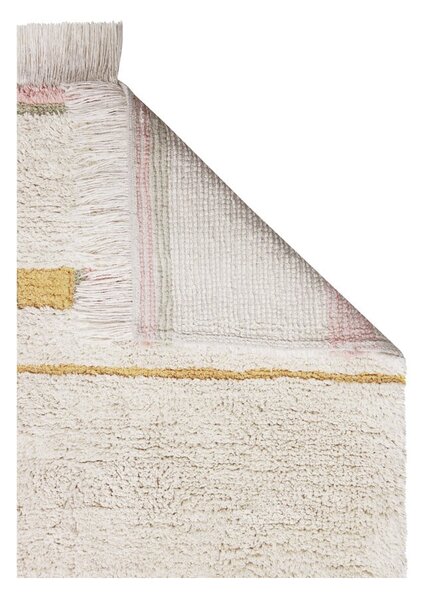 Covor roz/crem lavabil/țesut manual din bumbac 90x130 cm Lanes Vintage Nude – Lorena Canals
