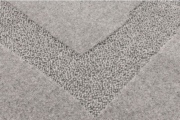 Covor gri din lână 200x300 cm Morphic Rocca – Agnella