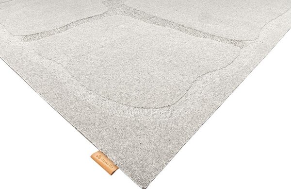 Covor gri deschis din lână 160x230 cm Morphic Organica – Agnella