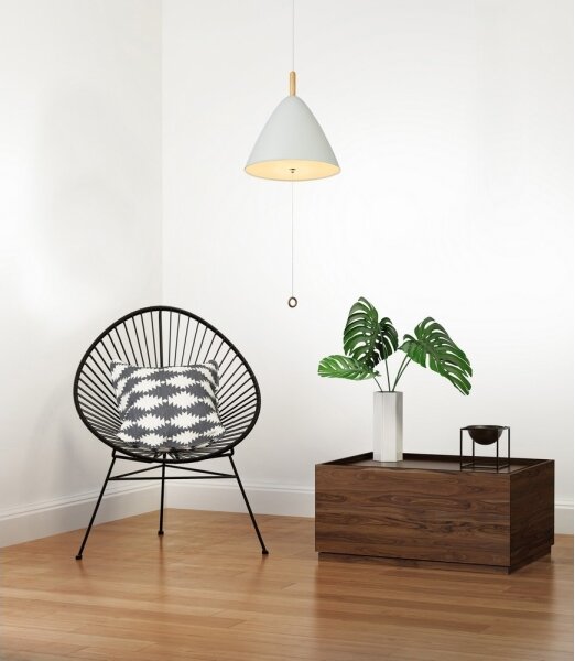 Globo 15325W - Lustră pe cablu PURA 1xE27/60W/230V