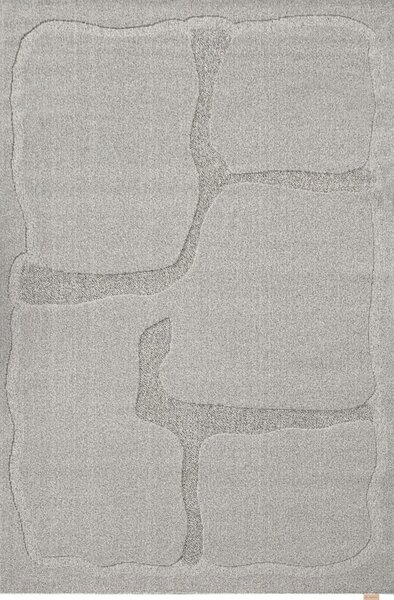 Covor gri din lână 200x300 cm Morphic Organica – Agnella