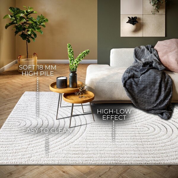 Covor alb 120x170 cm Panglao New York White – Elle Decoration