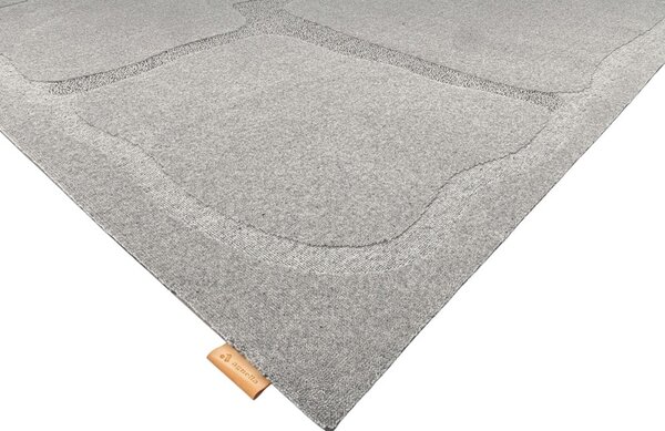 Covor gri din lână 200x300 cm Morphic Organica – Agnella