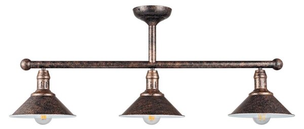 BRILAGI - Lustră pe tijă FORGE 3xE27/60W/230V patină/cupru