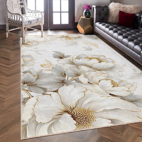 Covor tip traversă crem lavabil 80x200 cm Soft and Gentle – Mila Home