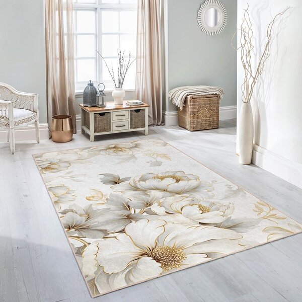 Covor tip traversă crem lavabil 80x200 cm Soft and Gentle – Mila Home