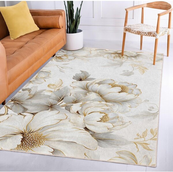 Covor tip traversă crem lavabil 80x200 cm Soft and Gentle – Mila Home